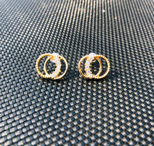 Double Ring Studs