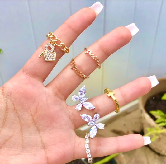 Butterfly Stones Ring