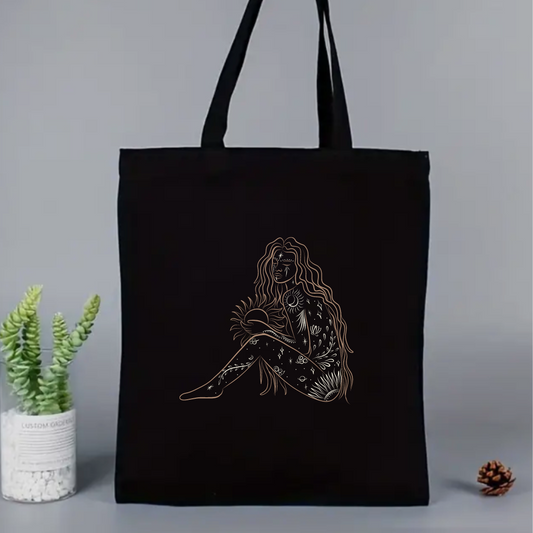 Black Sun Goddess Tote